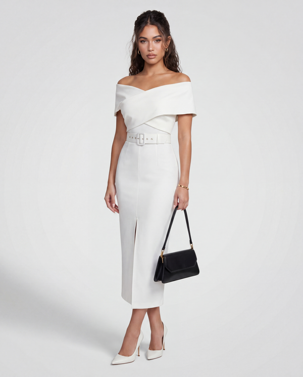 Auréline Off-Shoulder Midi Dress