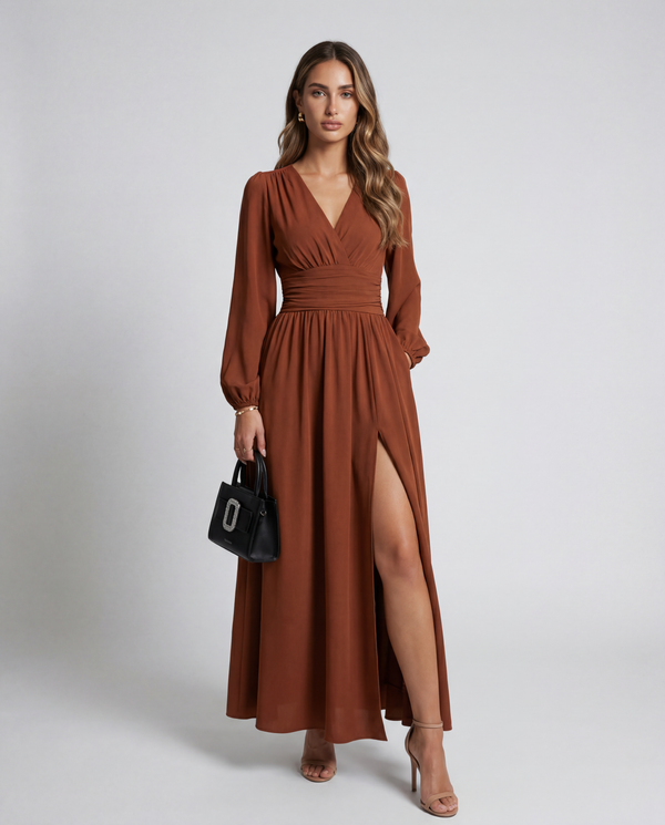 Valeria Élite Split Maxi Dress